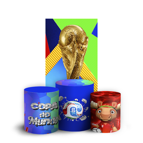 Capas Faixa Lateral e Trio Cilindro Sublimado Vest Facil - Copa Brasil