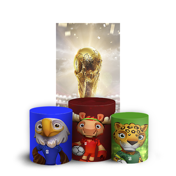 Capas Faixa Lateral e Trio Cilindro Sublimado Vest Facil - Copa Brasil