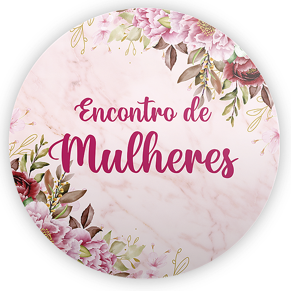 Capa Painel Redondo Sublimado - Dia Da Mulher