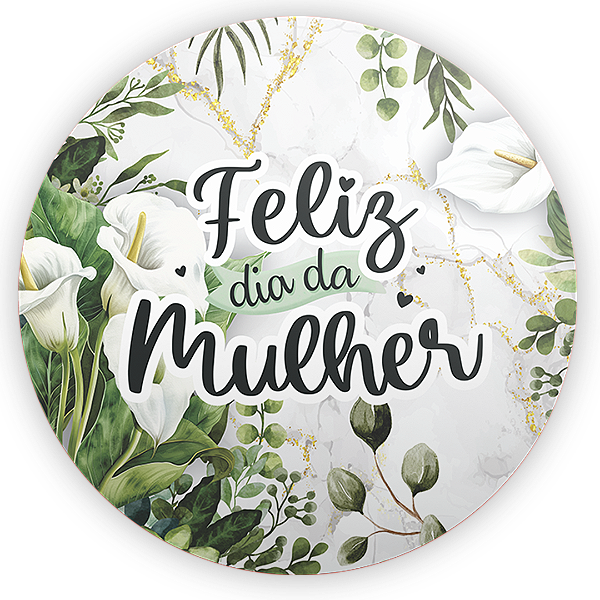 Capa Painel Redondo Sublimado - Dia Da Mulher