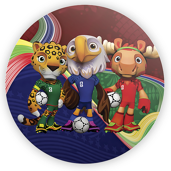 Capa Painel Redondo Sublimado - Copa Do Mundo