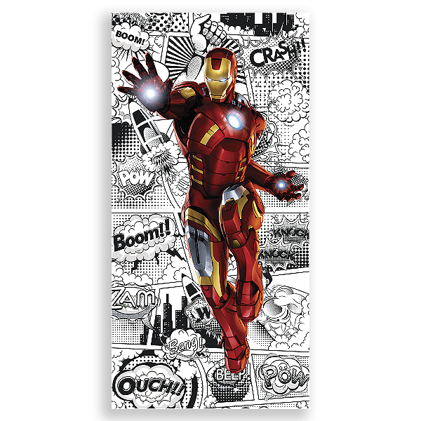 Capa Faixa Lateral Sublimado - Herois Homem De Ferro