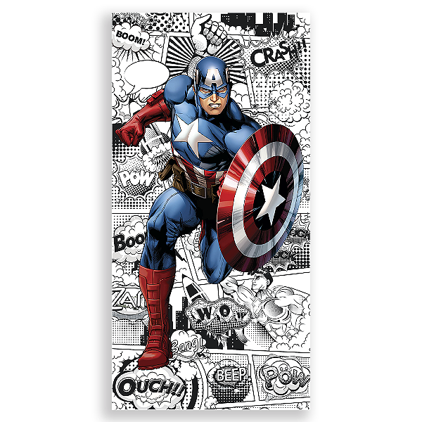 Capa Faixa Lateral Sublimado - Herois Capitão America