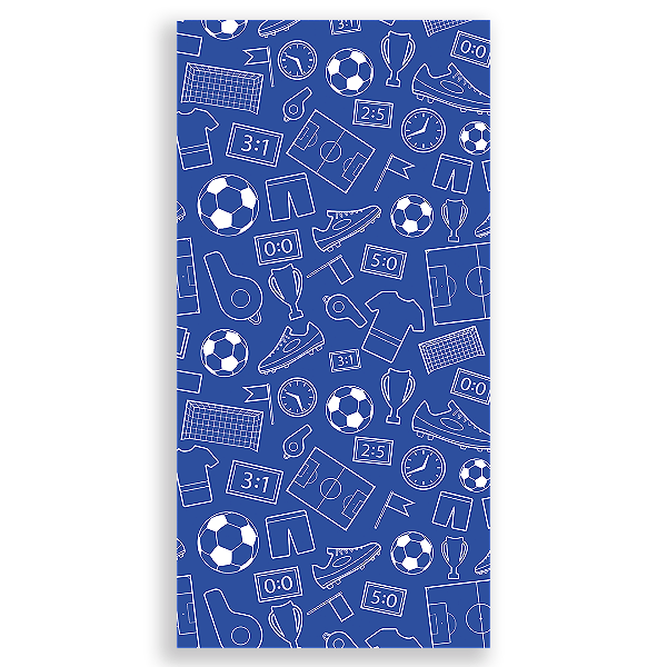 Capa Faixa Lateral Sublimado - Fundo Futebol