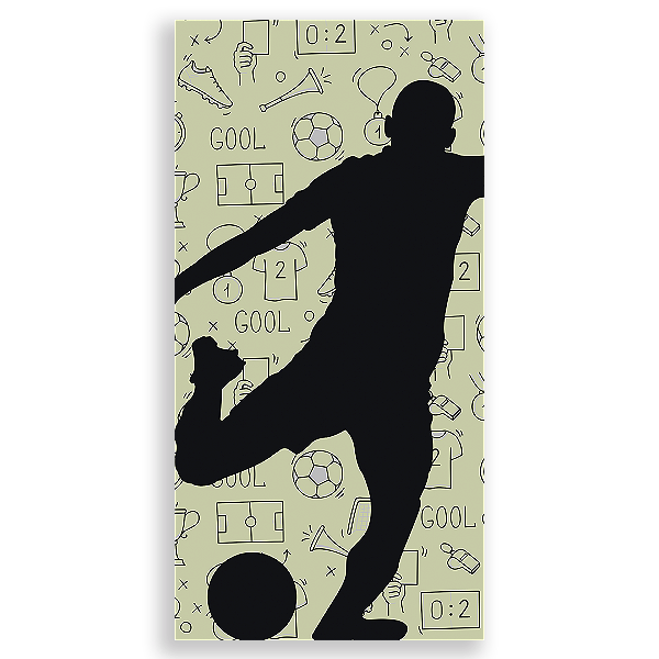 Capa Faixa Lateral Sublimado - Fundo Futebol