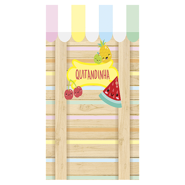 Capa Faixa Lateral Sublimado - Frutas Cute