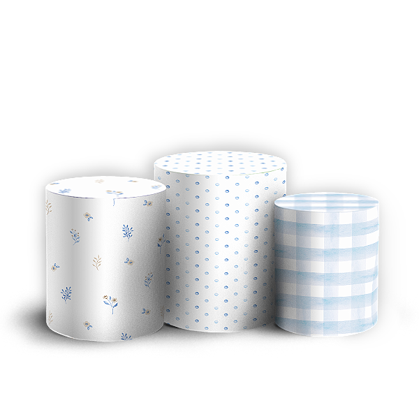 Capas Trio Cilindro Sublimado Vest Facil - Pascoa