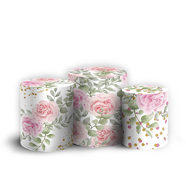Capas Trio Cilindro Sublimado Vest Facil - Dia Da Mulher