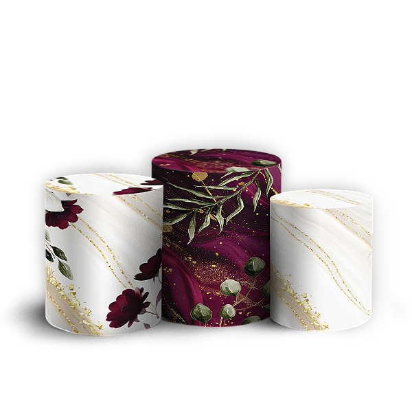 Capas Trio Cilindro Sublimado Vest Facil - Dia Da Mulher