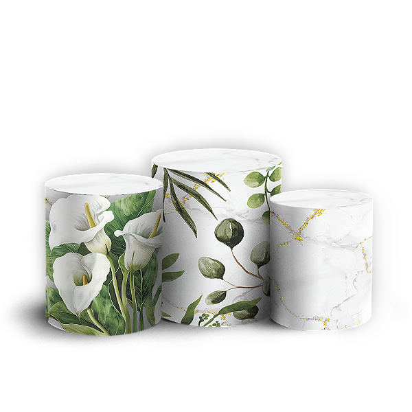 Capas Trio Cilindro Sublimado Vest Facil - Dia Da Mulher