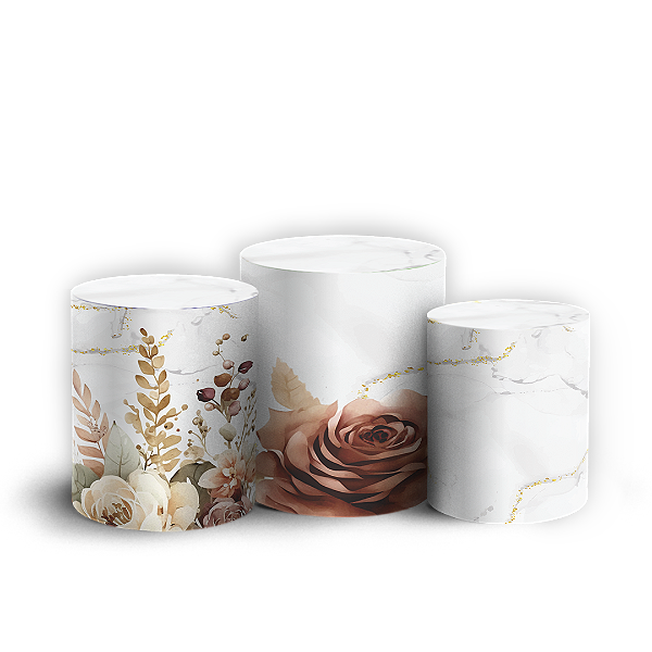 Capas Trio Cilindro Sublimado Vest Facil - Dia Da Mulher