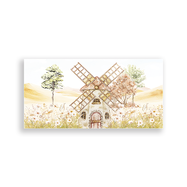 Capa Painel Retangular Sublimado - Moinho Fazendinha