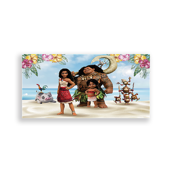Capa Painel Retangular Sublimado - Moana