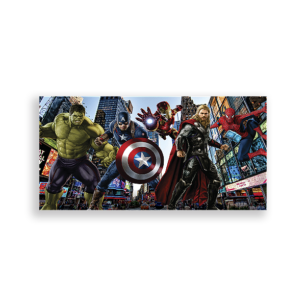 Capa Painel Retangular Sublimado - Herois Vingadores