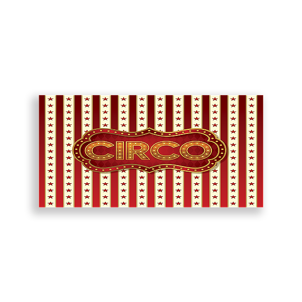 Capa Painel Retangular Sublimado - Circo