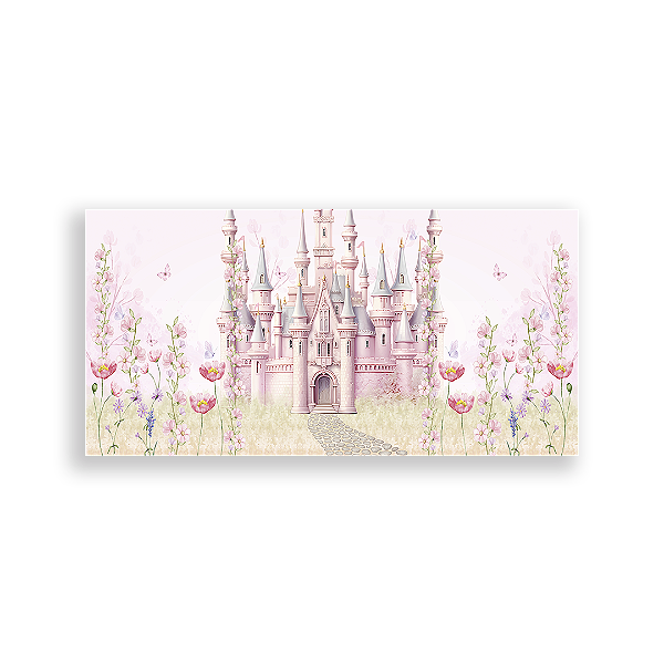 Capa Painel Retangular Sublimado - Castelo