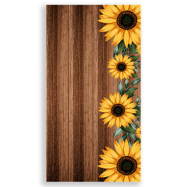 Capa Faixa Lateral Sublimado - Girassol Floral