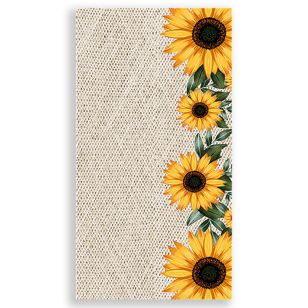 Capa Faixa Lateral Sublimado - Girassol Floral