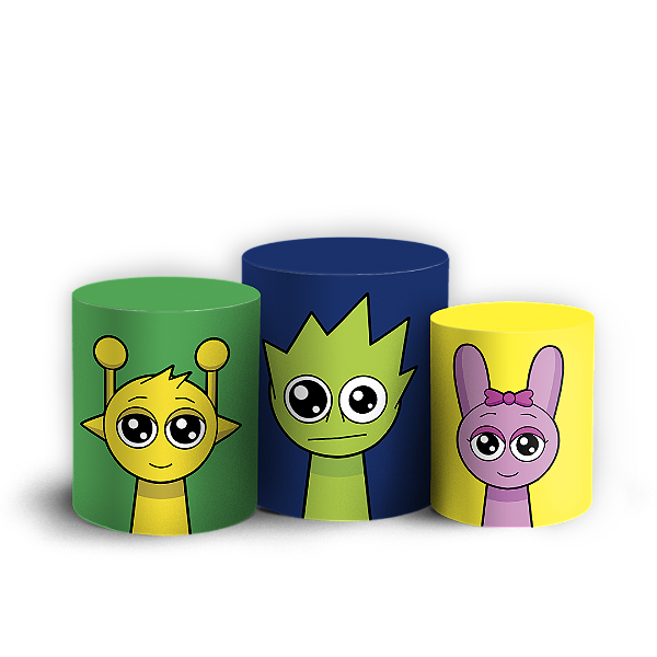 Capas Trio Cilindro Sublimado Vest Facil - Sprunki