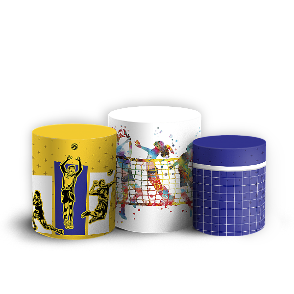 Capas Trio Cilindro Sublimado Vest Facil - Vôlei