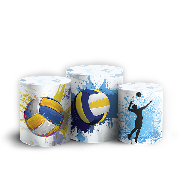 Capas Trio Cilindro Sublimado Vest Facil - Vôlei