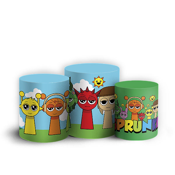 Capas Trio Cilindro Sublimado Vest Facil - Sprunki