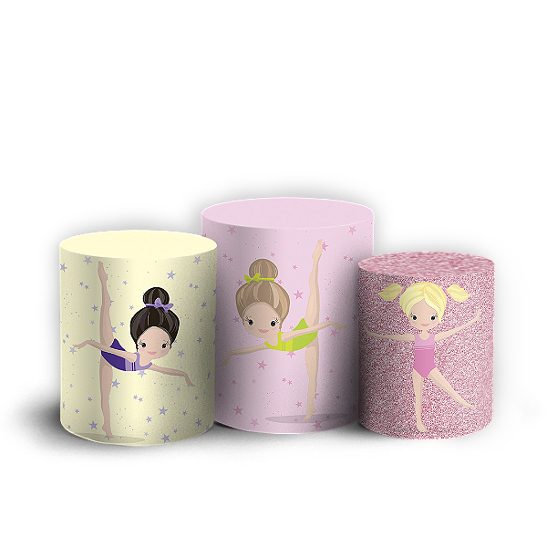Capas Trio Cilindro Sublimado Vest Facil - Ginástica