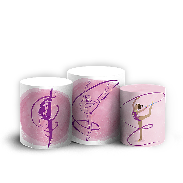 Capas Trio Cilindro Sublimado Vest Facil - Ginástica
