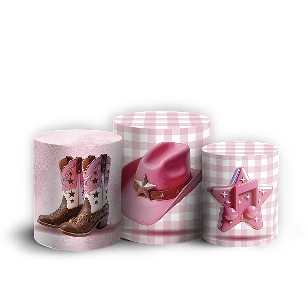 Capas Trio Cilindro Sublimado Vest Facil - Boiadeira