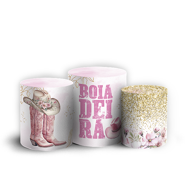 Capas Trio Cilindro Sublimado Vest Facil - Boiadeira