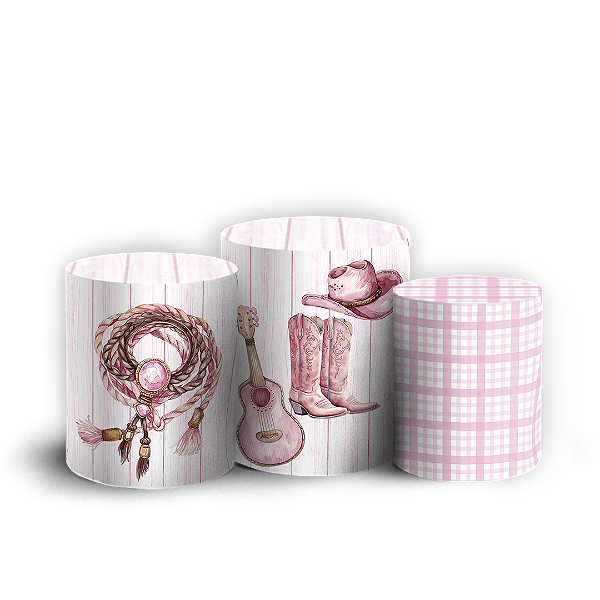 Capas Trio Cilindro Sublimado Vest Facil - Boiadeira