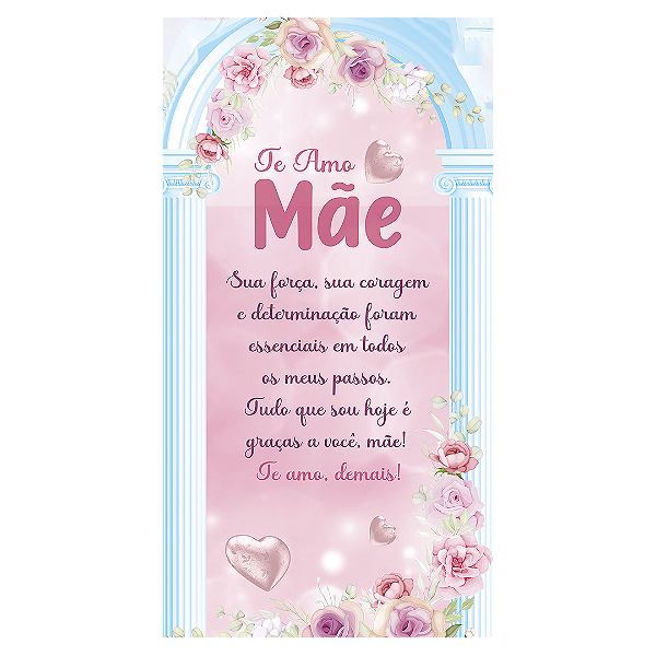 Capa Faixa Lateral Sublimado - Dia das Mães