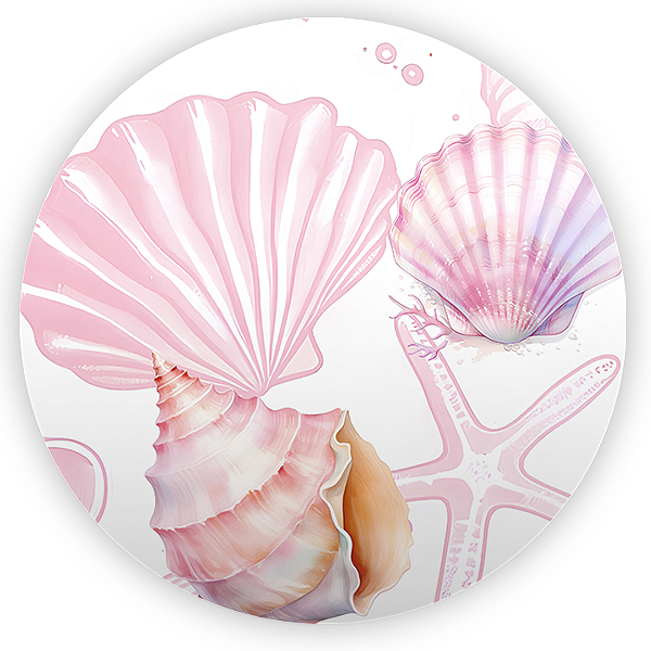Capa Mini Painel Sublimado - Fundo do Mar Conchas