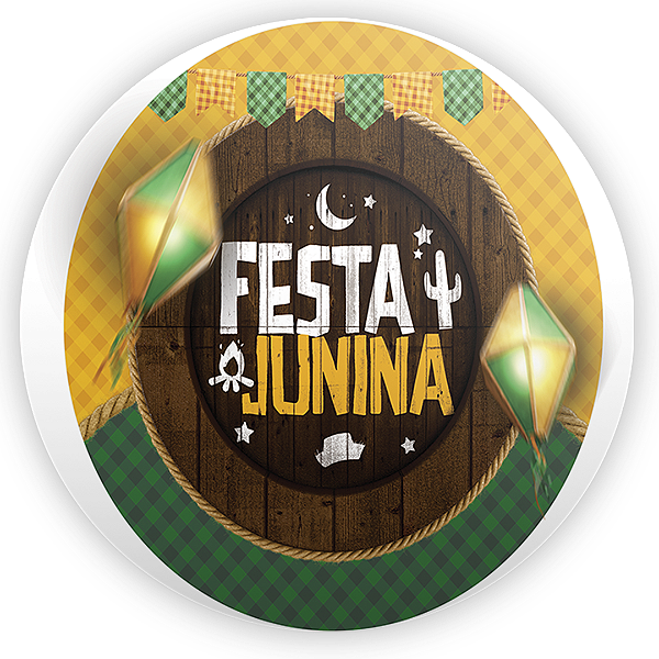 Capa Mini Painel Sublimado - Festa Junina
