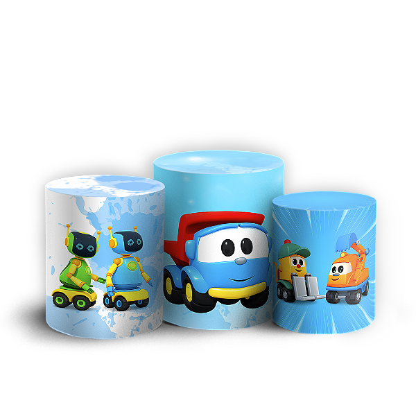 Capas Trio Cilindro Sublimado Vest Facil - Leo O Caminhão