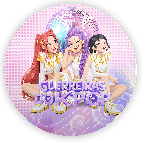 Capa Painel Redondo Sublimado - Guerreiras Do K-Pop