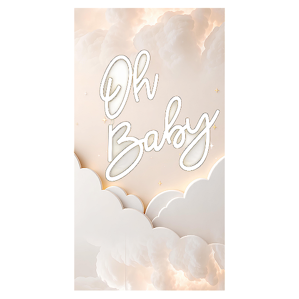Capa Faixa Lateral Sublimado - Ursinho Oh Baby