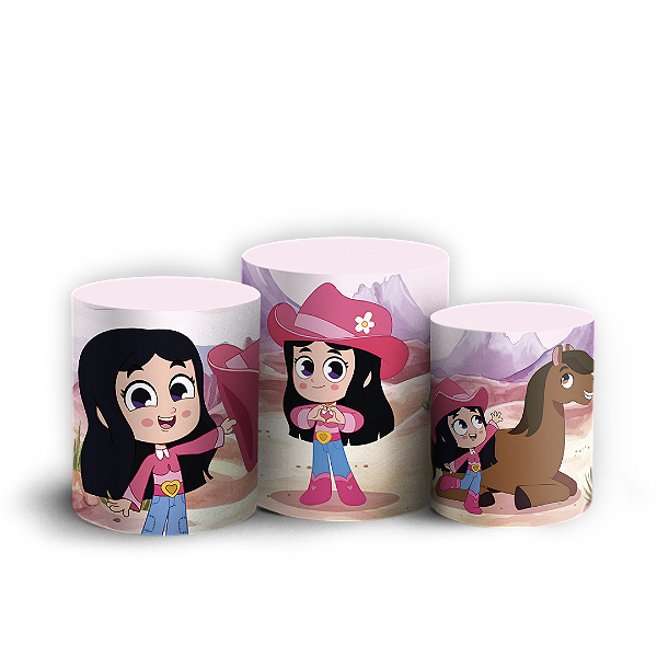 Capas Trio Cilindro Sublimado Vest Facil - Ana Castela Turma da Boiadeirinha