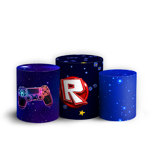 Capas Trio Cilindro Sublimado Vest Facil - Roblox