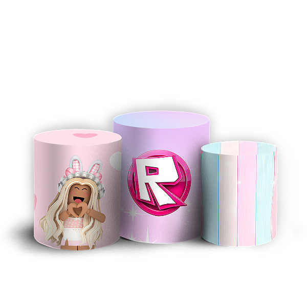Capas Trio Cilindro Sublimado Vest Facil - Roblox