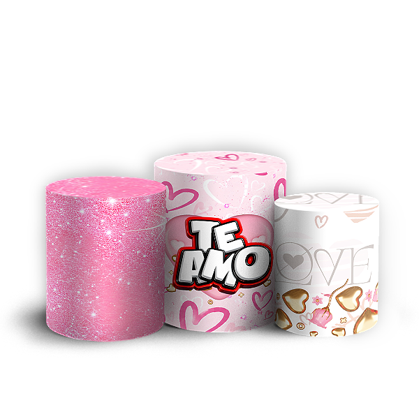 Capas Trio Cilindro Sublimado Vest Facil - Namorados