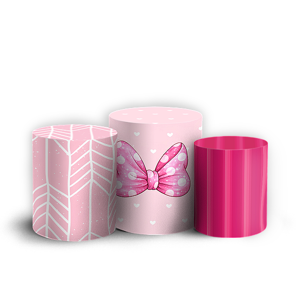 Capas Trio Cilindro Sublimado Vest Facil - Minnie
