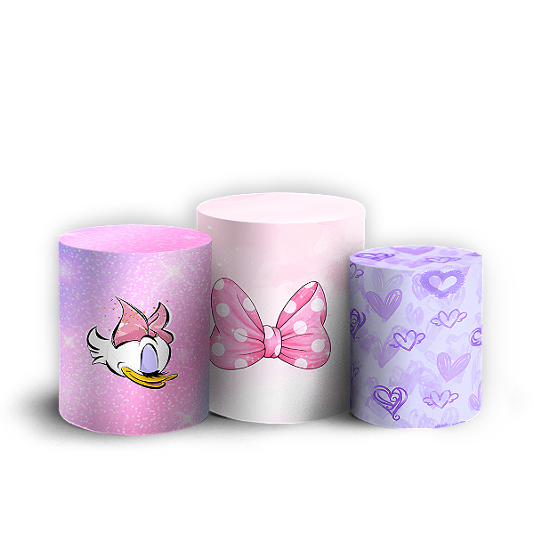 Capas Trio Cilindro Sublimado Vest Facil - Margarida