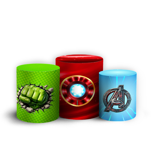 Capas Trio Cilindro Sublimado Vest Facil - Herois