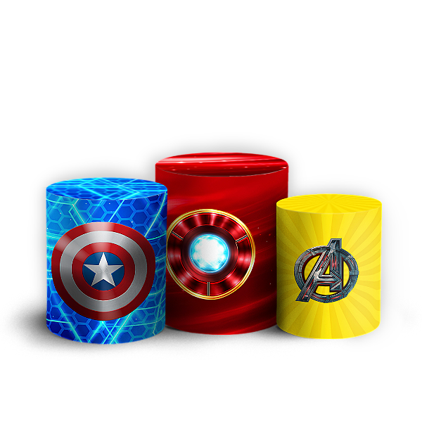 Capas Trio Cilindro Sublimado Vest Facil - Herois