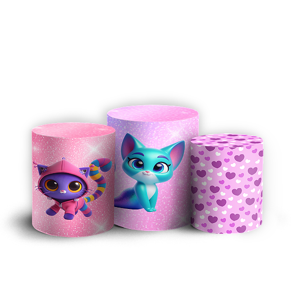Capas Trio Cilindro Sublimado Vest Facil - Gabby