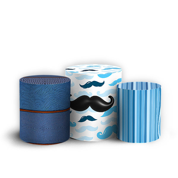 Capas Trio Cilindro Sublimado Vest Facil - Dia dos Pais