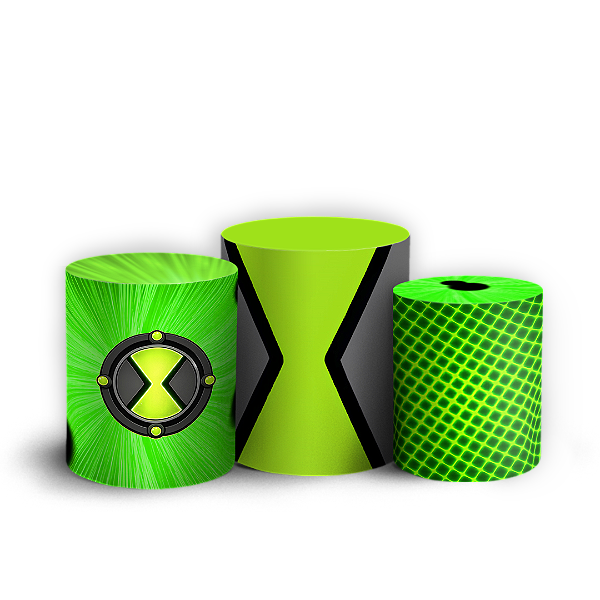 Capas Trio Cilindro Sublimado Vest Facil - Ben 10