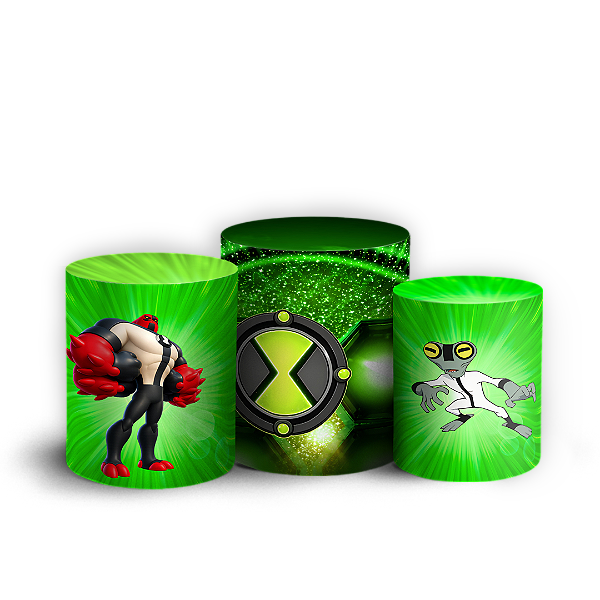 Capas Trio Cilindro Sublimado Vest Facil - Ben 10