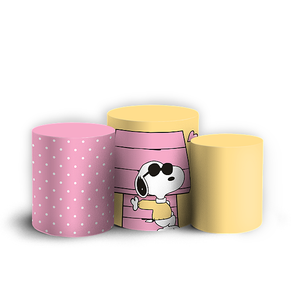 Capas Trio Cilindro Sublimado Vest Facil - Snoopy